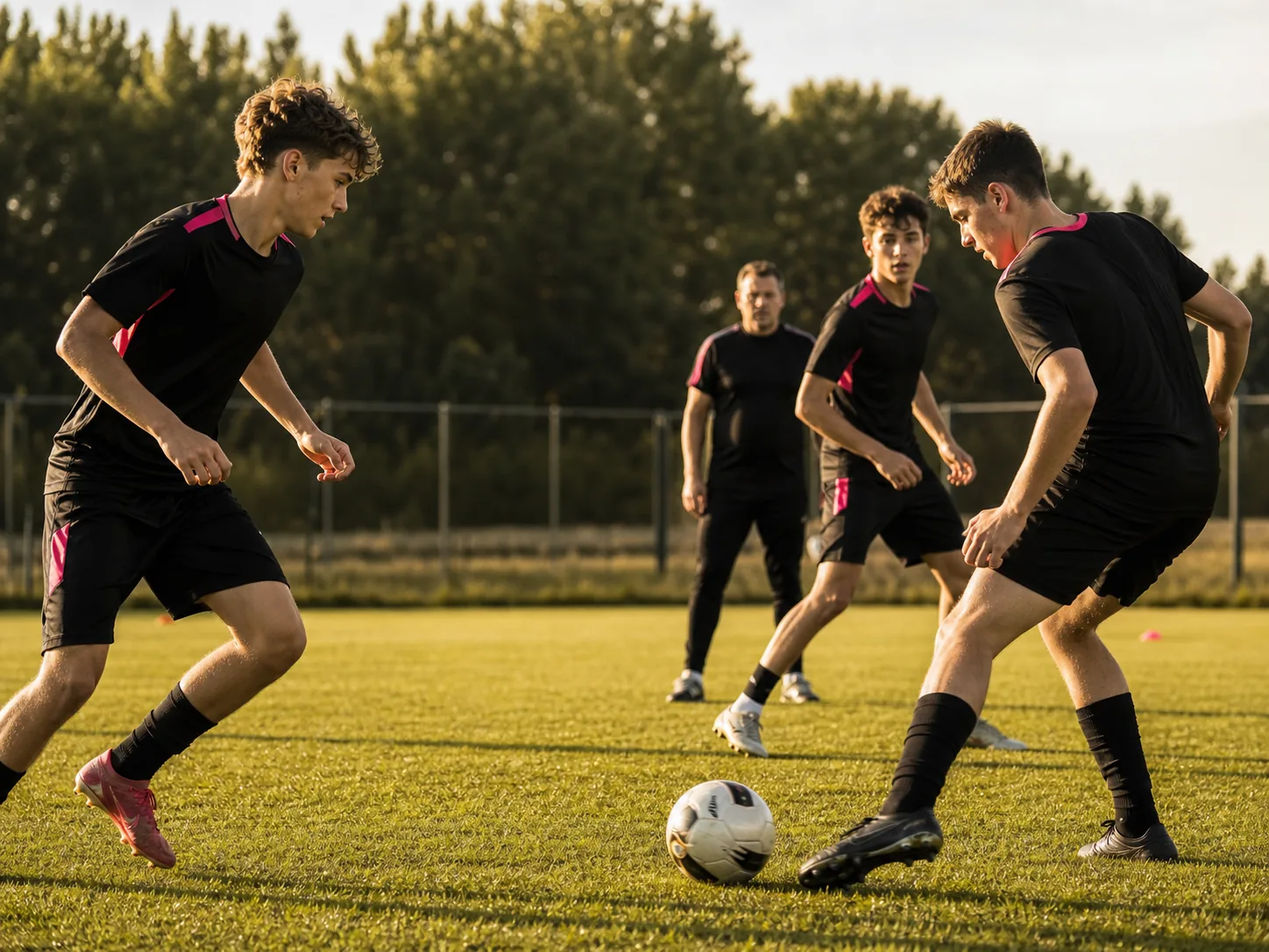 Hráči FC Rapid při tréninku