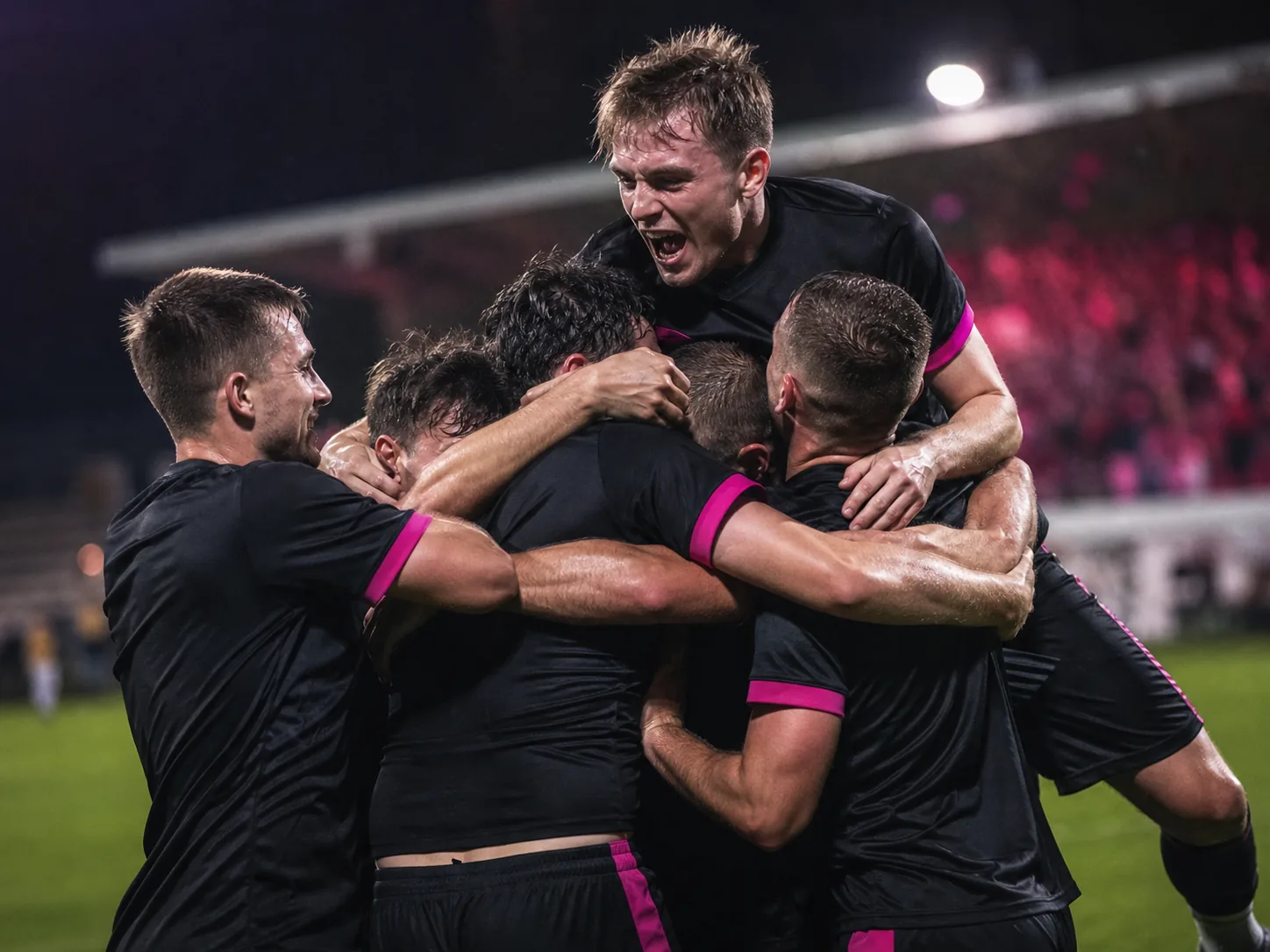 Hráči FC Rapid slaví vítězství